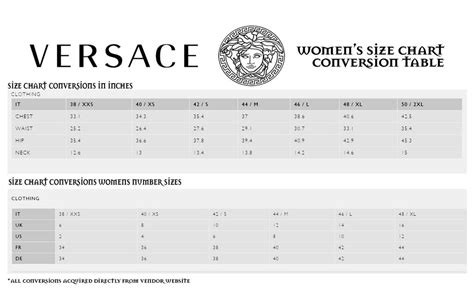 versace collection suit sizing|Versace sizing chart.